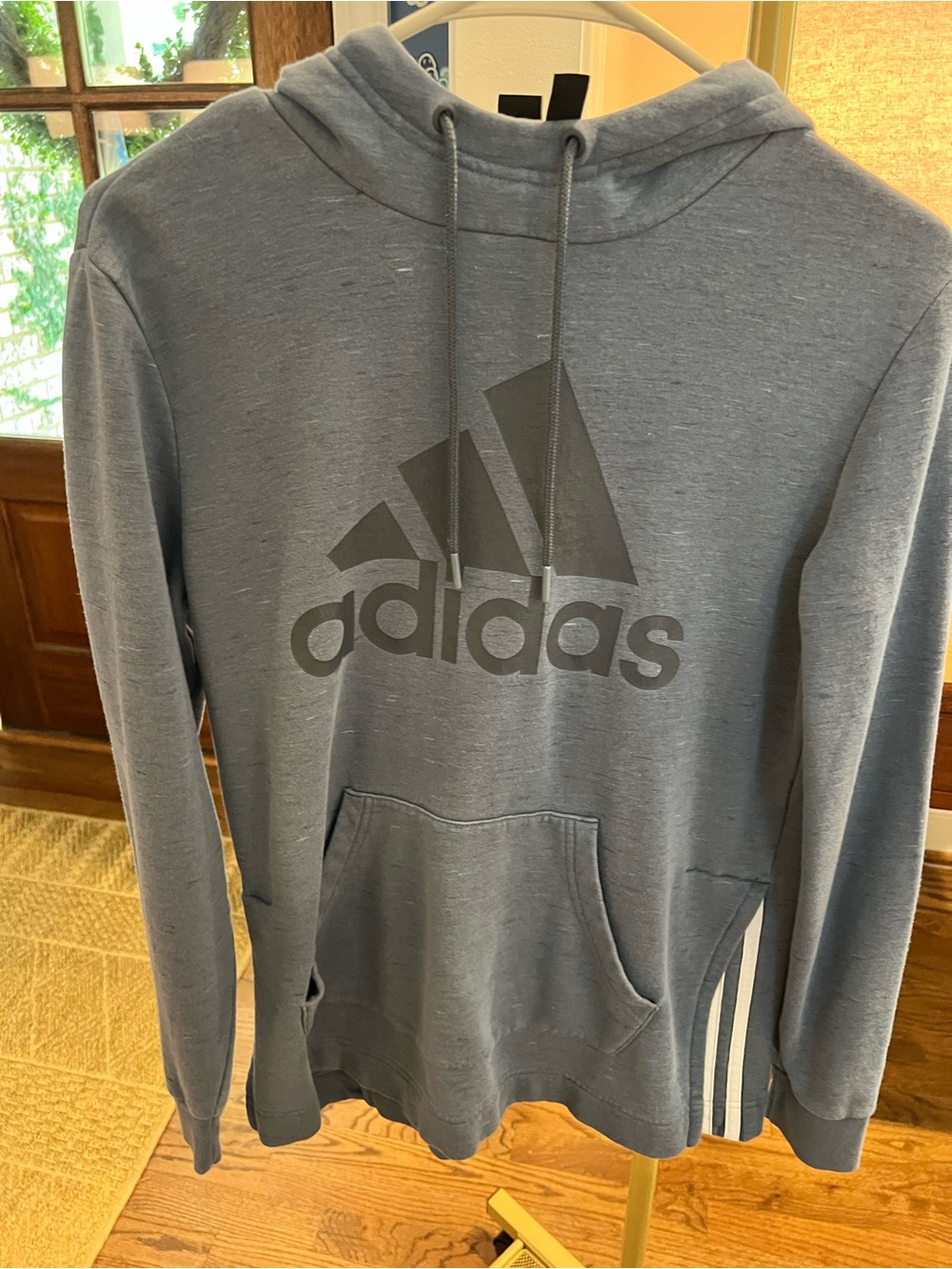 adidas Women’s Blue Logo Pullover Hoodie
